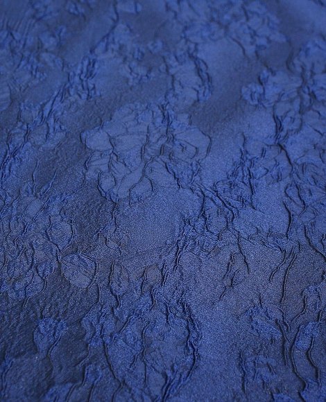 Жаккард объемный синий