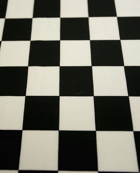 Креп шахматы черно/белый